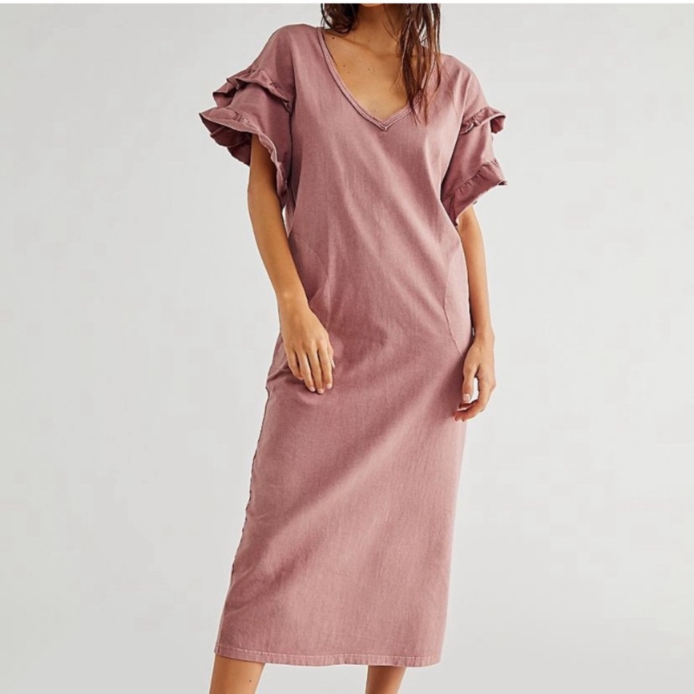 BNWT — Free People Macey Midi Dress — Size Sm